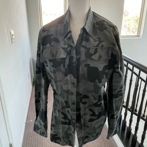 Casual camo dress shirt